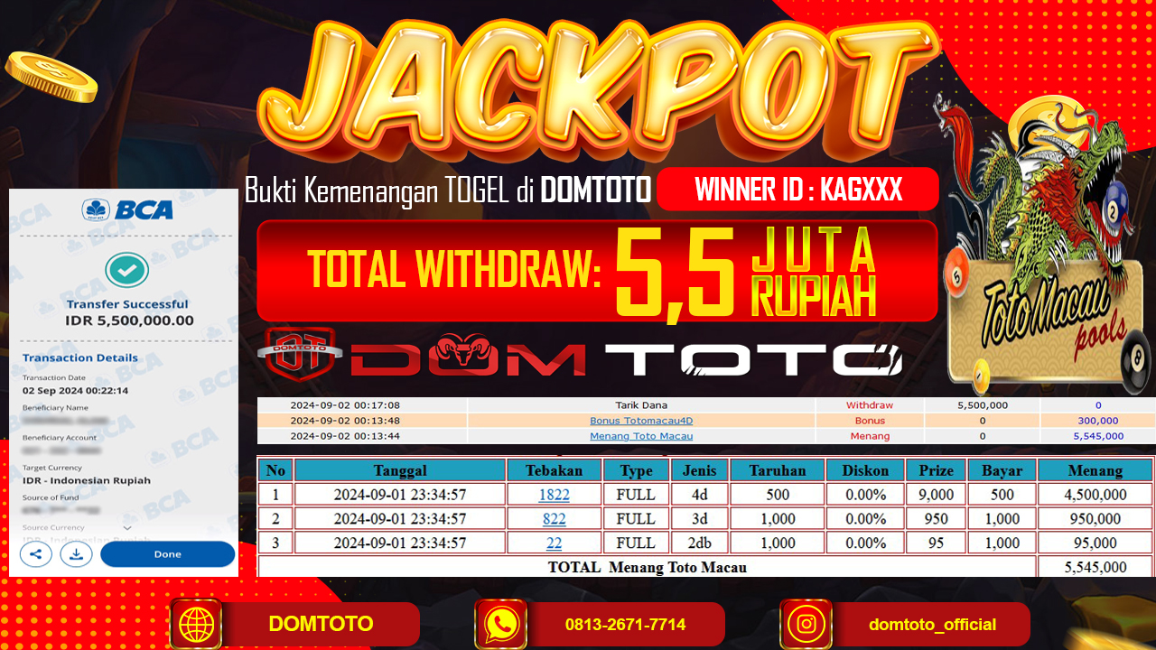 JACKPOT MENANG TOTOMACAU POOLS 02 SEPTEMBER 2024